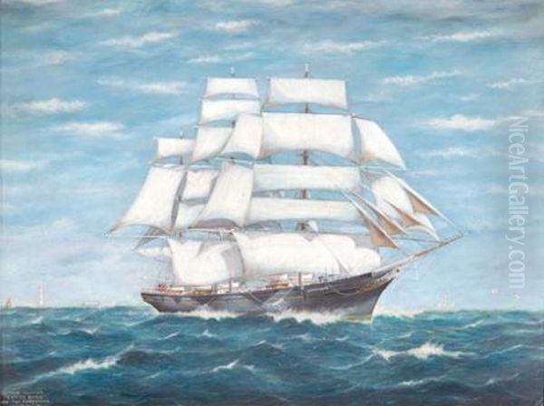 Cutty Sark Oil Painting by Frank Barnes