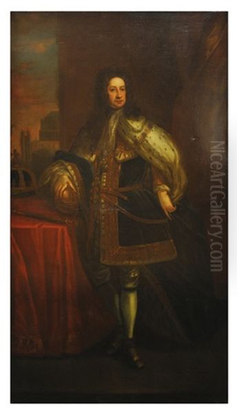 King George I Of England Oil Painting by John Camillus Hone