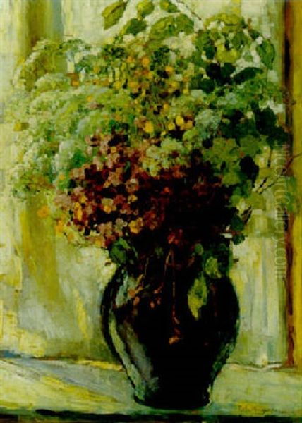 Blumenstraus Oil Painting by Rela Hoenigsmann