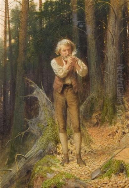 The Woodcutter Oil Painting by James Barnes