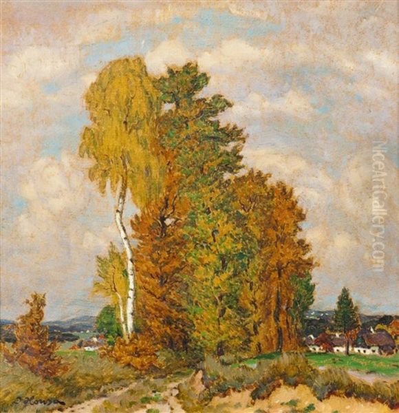 Herbst Oil Painting by Jan Honsa