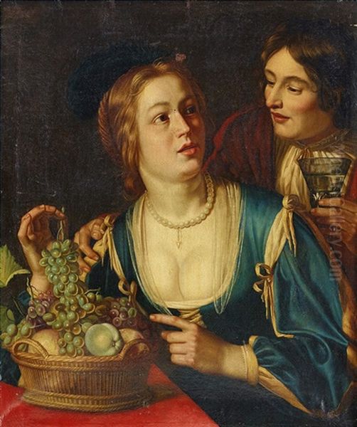 Allegory Of The Taste Oil Painting by Gerrit Van Honthorst