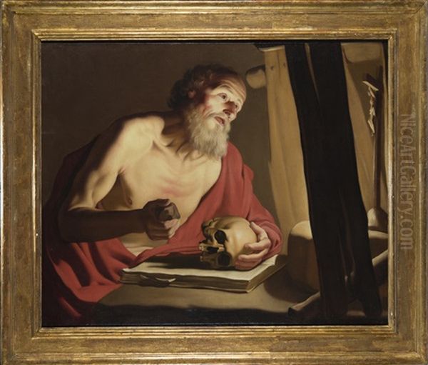 San Girolamo Oil Painting by Gerrit Van Honthorst