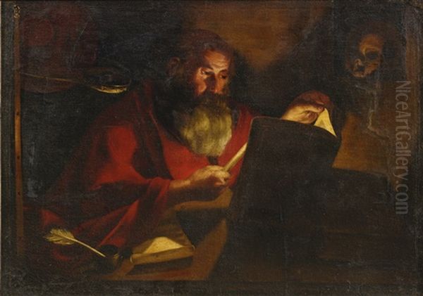 Saint Jerome Oil Painting by Gerrit Van Honthorst