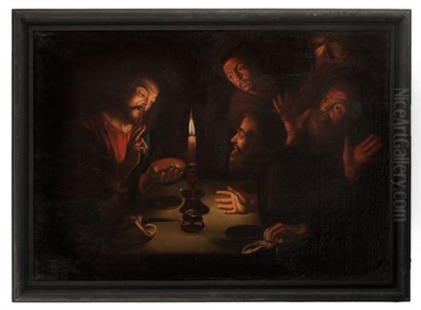 Scene After The Last Supper Oil Painting by Gerrit Van Honthorst