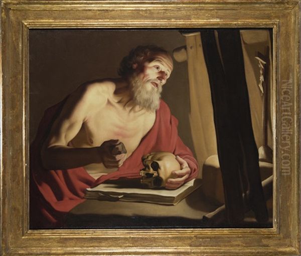 San Girolamo Oil Painting by Gerrit Van Honthorst