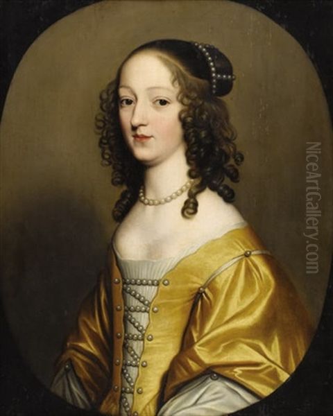 Portrait Of Elizabeth Stuart, Queen Of Bohemia by Gerrit Van Honthorst