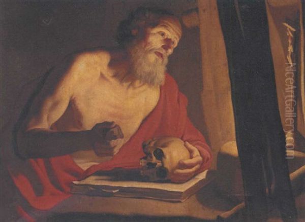 Saint Jerome Oil Painting by Gerrit Van Honthorst