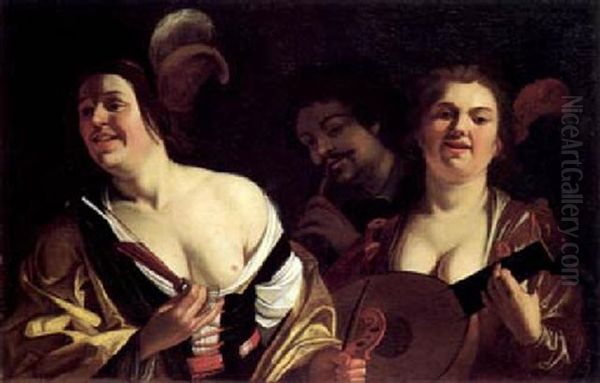 Il Concerto Oil Painting by Gerrit Van Honthorst