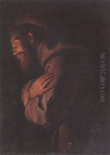 Saint Francis Oil Painting by Gerrit Van Honthorst