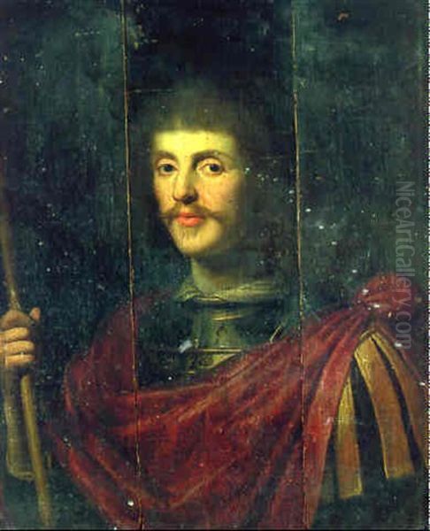 Portrait Of A Gentleman As A Roman Commander Oil Painting by Gerrit Van Honthorst