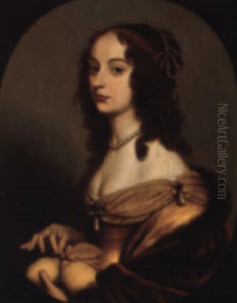 Portrait Of Sophia, Princess Palatine Oil Painting by Gerrit Van Honthorst