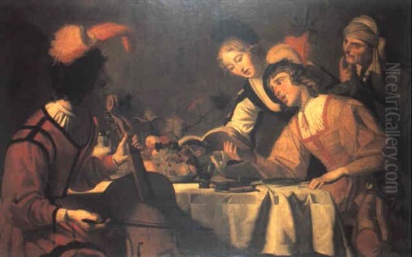 Das Konzert Oil Painting by Gerrit Van Honthorst