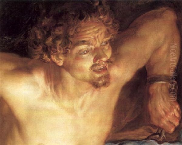 Prometheus Oil Painting by Gerrit Van Honthorst