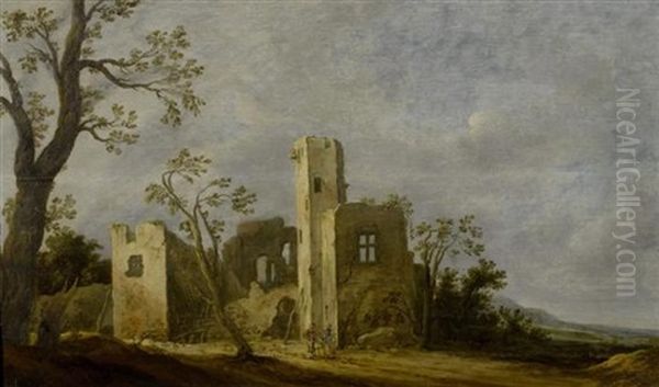 Landschaft Mit Ruinen Oil Painting by Charles Cornelisz de Hooch