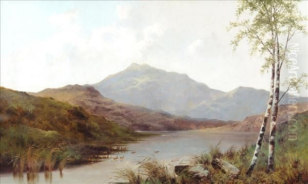 A Highland Loch Oil Painting by Samuel John Barnes