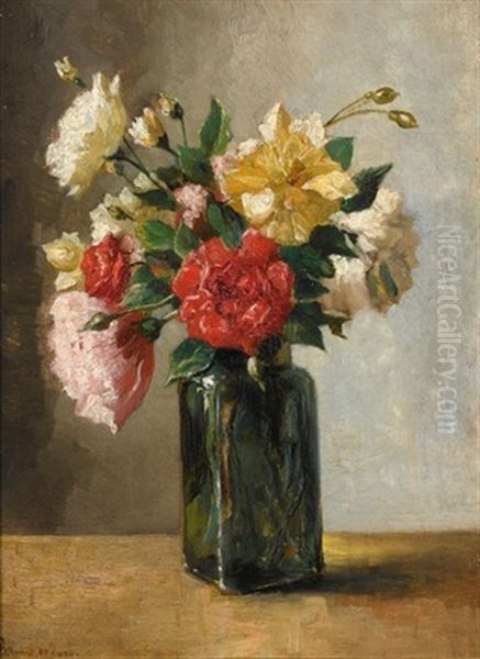 A Flower Still Life Oil Painting by Bernard de Hoog