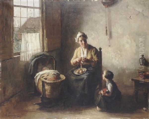 A Dutch Interior Oil Painting by Bernard de Hoog