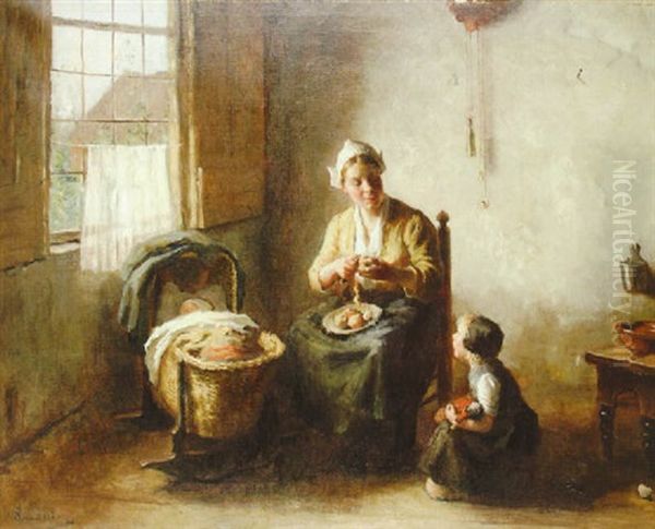 A Dutch Interior Oil Painting by Bernard de Hoog