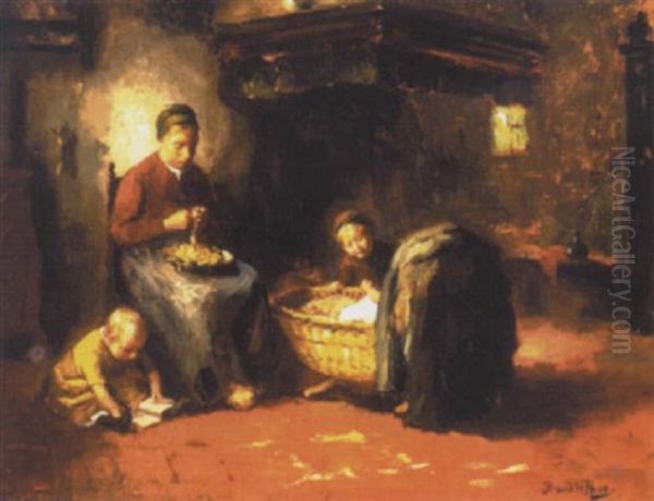 Peeling Potatoes by Bernard de Hoog