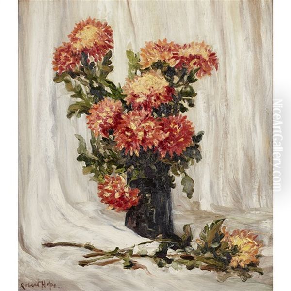 Still-life: Vase Of Flowers Oil Painting by Robert Hope