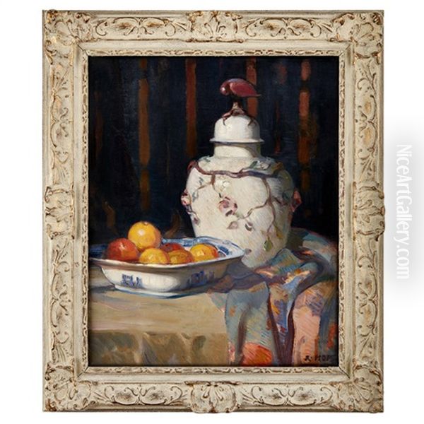 The Porcelain Vase Oil Painting by Robert Hope