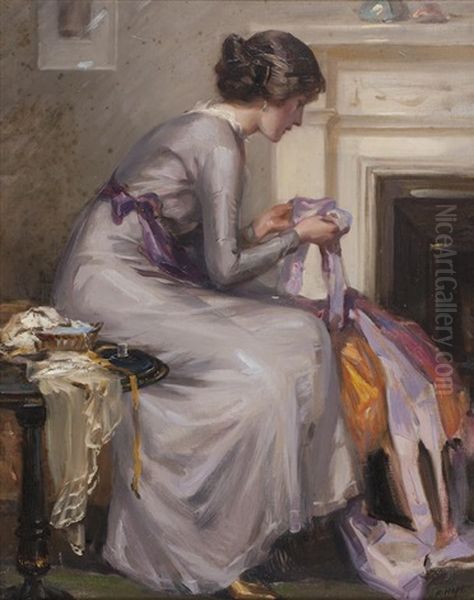 Choosing The Silks Oil Painting by Robert Hope