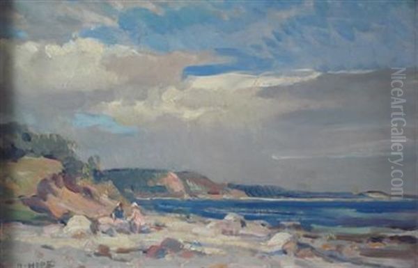 Near Cockburnspath Oil Painting by Robert Hope