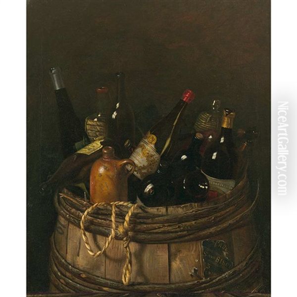 Barrel Of Cheer Oil Painting by Thomas H. Hope