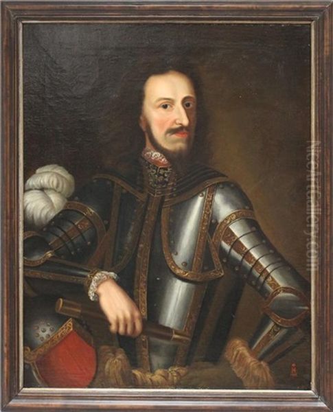 Christian Ii (furst Zu Anhalt (1599-1656)) Oil Painting by August Hopfgarten