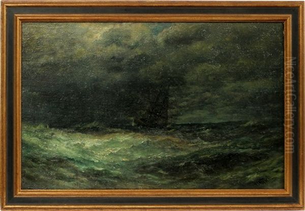 Stormy Seas Oil Painting by Robert B. Hopkin