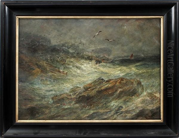 Seascape Oil Painting by Robert B. Hopkin