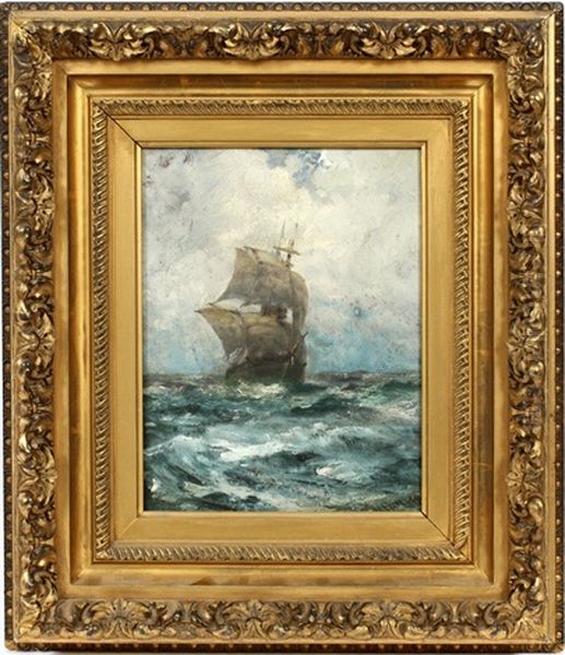 Rough Waters Oil Painting by Robert B. Hopkin