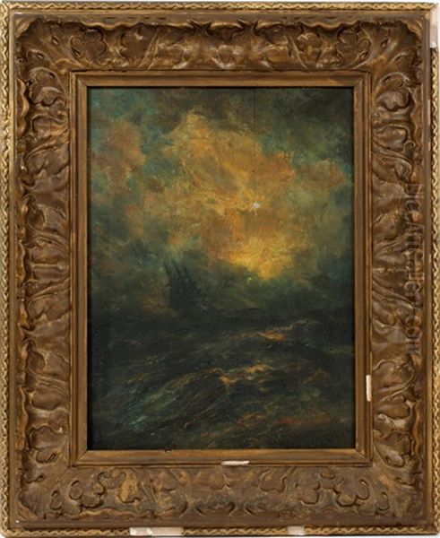 Seascape Oil Painting by Robert B. Hopkin