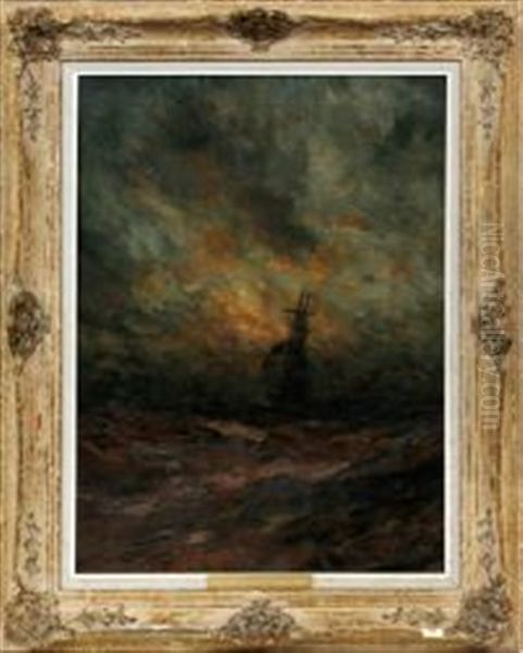 Seascape Oil Painting by Robert B. Hopkin