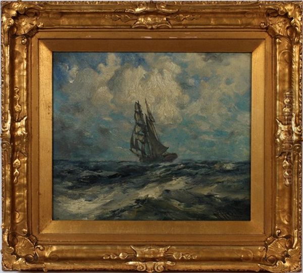 Seascape Oil Painting by Robert B. Hopkin