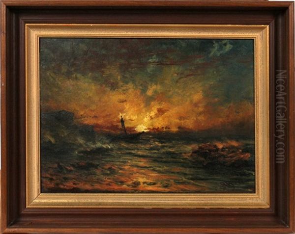 After The Storm Oil Painting by Robert B. Hopkin