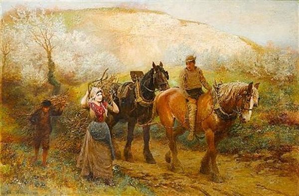 Spring Time, The Only Pretty Ring Time Oil Painting by Arthur Hopkins