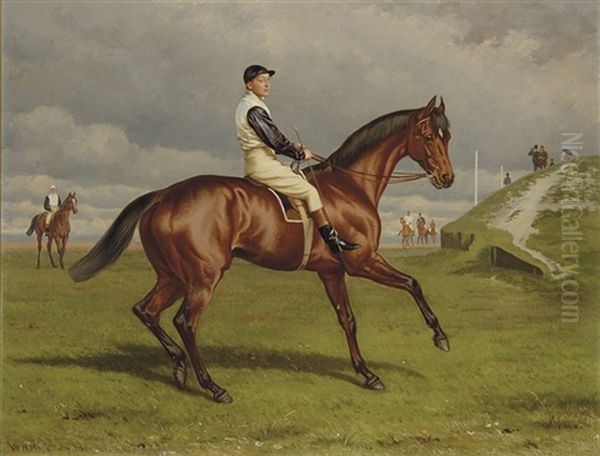 Donovan With F. Barrett Oil Painting by William H. Hopkins