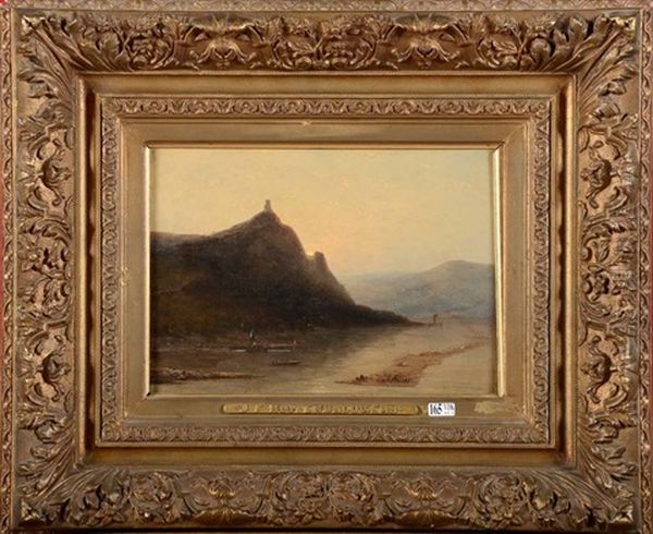 Paysage Rhenan Oil Painting by Johannes Franciscus Hoppenbrouwers