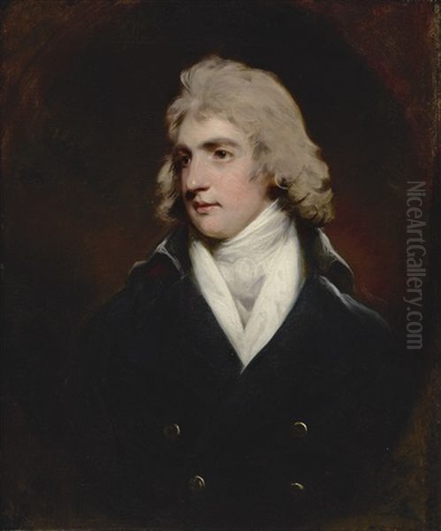 Portrait Of Charles Rose Ellis (1771-1845), 1st Baron Seaford, Half Length Oil Painting by Sir John Hoppner