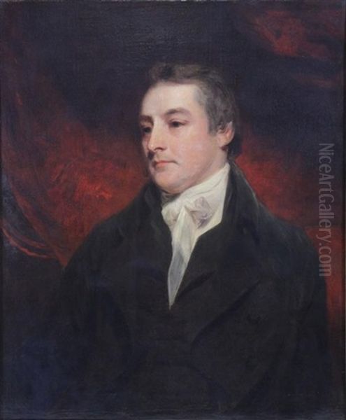 Portrait Of W. James Oil Painting by Sir John Hoppner