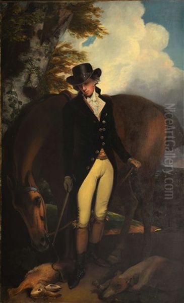 Thomas Norton Esq Of Kingston- Bowsey Sussex Oil Painting by Sir John Hoppner