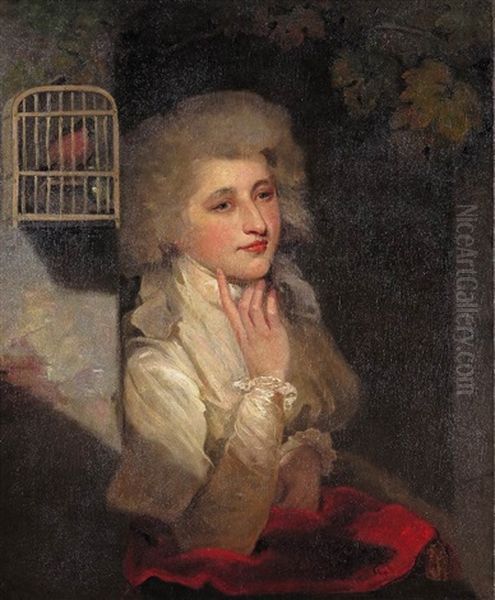 Portrait Of Elizabeth Gibbs Oil Painting by Sir John Hoppner