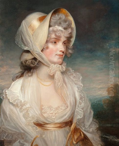 Portrait Of The Honorable Lucy Elizabeth Byng by Sir John Hoppner