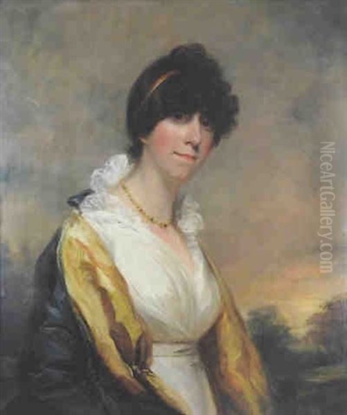 Portrait Of Anne Piggott Of Chetwynd Park, Mrs John Corbet Of Sundorne Castle Oil Painting by Sir John Hoppner