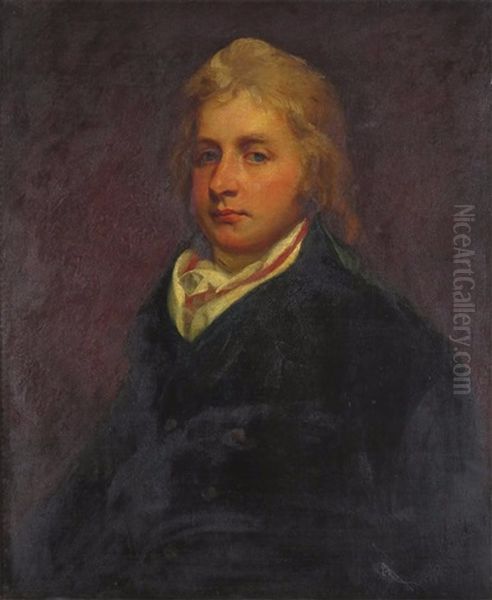 Portrait Of Sir John Eardley-wilmot Oil Painting by Sir John Hoppner