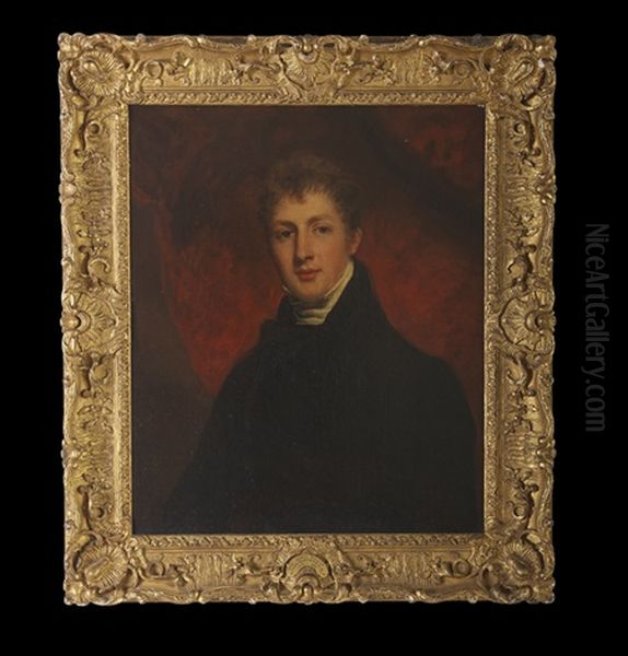 Portrait Of A Gentleman Identified In The Dillon Collection As Hon. James William Dillon (1792-1812), Son Of Charles Dillon, The 12th Viscount Oil Painting by Sir John Hoppner