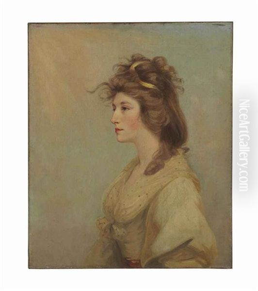 Portrait Of Mrs. Henry Richmond Gale, Half-length Oil Painting by Sir John Hoppner