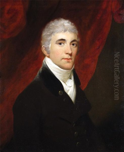 Portrait Of John Browne Of Salperton Park, Gloucester Oil Painting by Sir John Hoppner